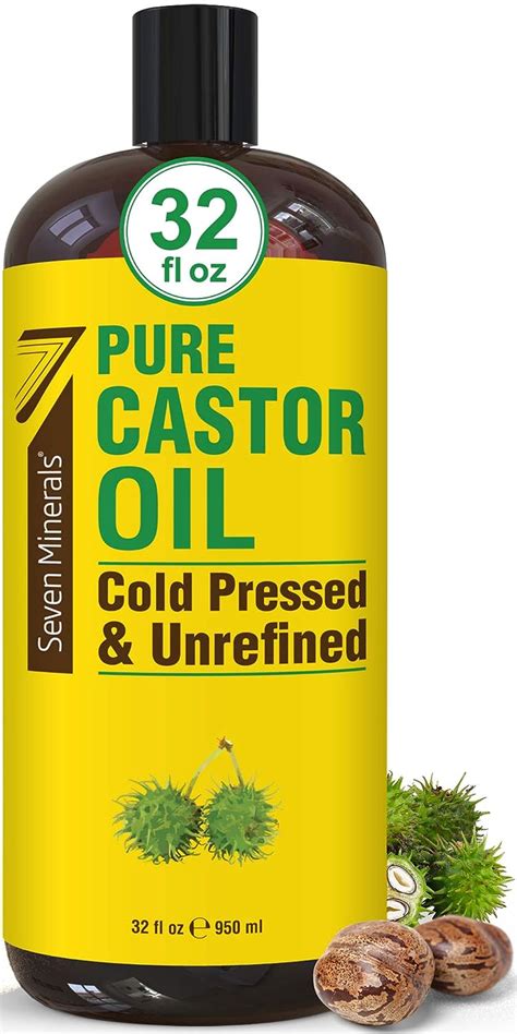 Pure Cold Pressed Castor Oil Big 32 Fl Oz Bottle