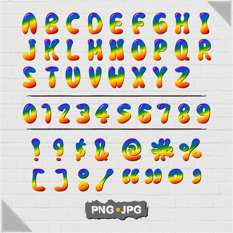 Rainbow Font Svg Fonts Cute Svg Handlettered Svg Font Etsy How To The