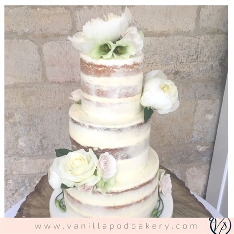 Elegant Semi Naked Cake By The Vanilla Pod Bakery Vanillapodbakery Created For A