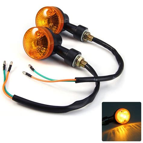 2020 12V Motorcycle Turn Signal Indicator Light Bulb Yellow LED Signal