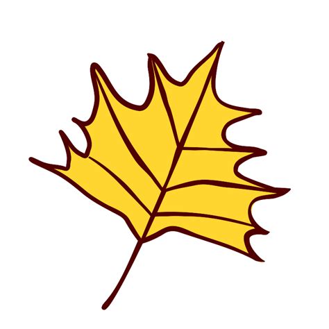 yellow autumn leaf clip art