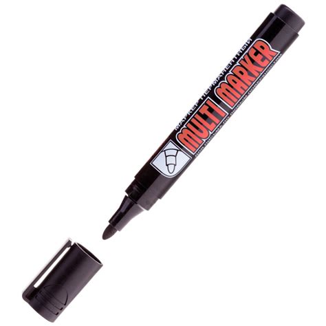 Маркер перманентный 3мм Crown Multi Marker черный пулевидный CPM-800 ...