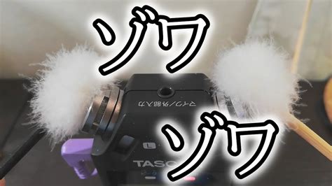 ASMR マイクを梵天で両耳ザワザワ触る音フェチやってみた声なし Ear Cleaning No Talking YouTube