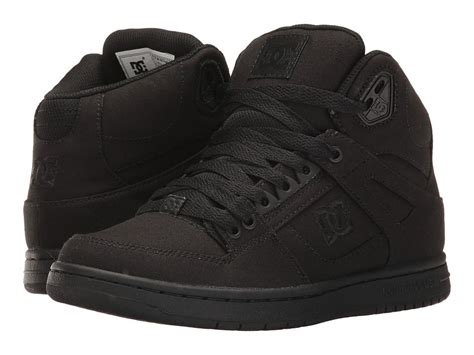 Dc Rebound High Tx Womens Skate Shoes Blackblackblack Shoes Black High Top Shoes Skate Shoes