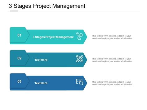 3 Stages Project Management Ppt Powerpoint Presentation Styles Cpb