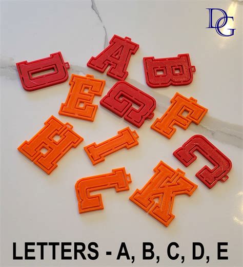 STL Letter Files 3D Printer Files Letters For 3D Printing STL