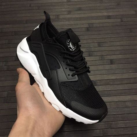 Купить кроссовки Найк | Nike Air Huarache Ultra Black White в интернет ...