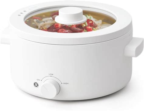 Amazon YOOLYQI Electric Hot Pot L Ramen Cooker Dual Power Mini Portable Multi