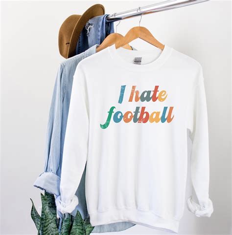 I Hate Football Funny Super Bowl Shirts For Women Cute Super Etsy