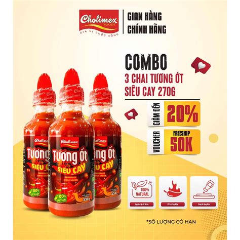Tương ớt cholimex - Giá Tốt, Miễn Phí Vận Chuyển, Đủ Loại | Shopee Việt Nam