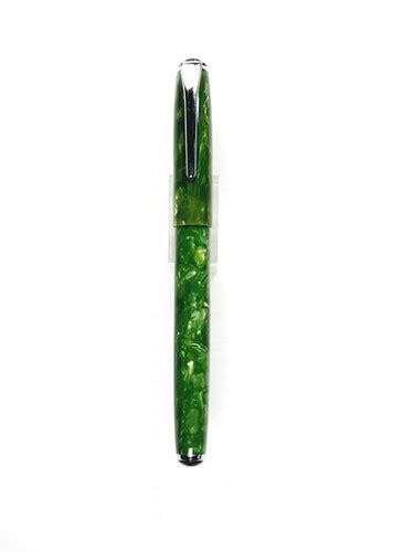 Levenger Green Marble Cartridge Convertor Fountain Pen 100113 119