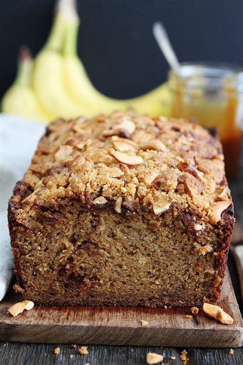 Salted Caramel Cashew Banana Bread Two Peas And Their Pod