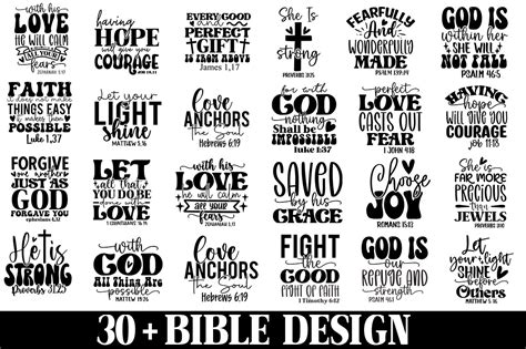 30 Bible SVG Bundle Graphic By SVG Print Design Creative Fabrica