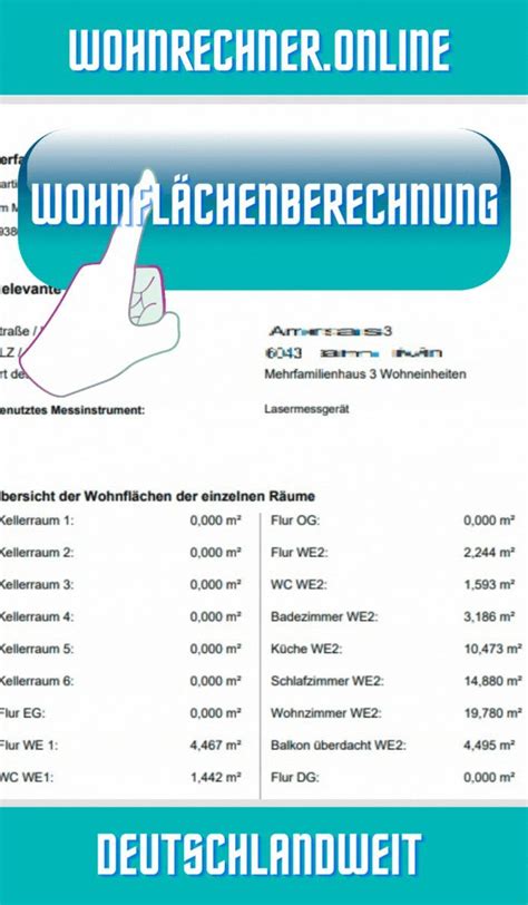 Wohnfl Chenberechnung Erstellen Deutschlandweit