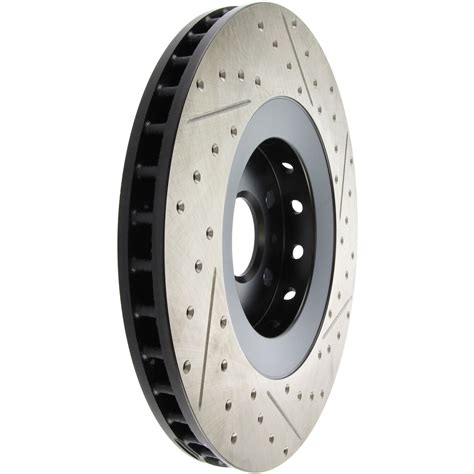 Stoptech R Sport Cross Drilled And Slotted Disc Brake Rotor Ebay