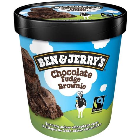 Sorvete De Chocolate Fudge Brownie BEN JERRYS Pote 458ml R 29 Pelando