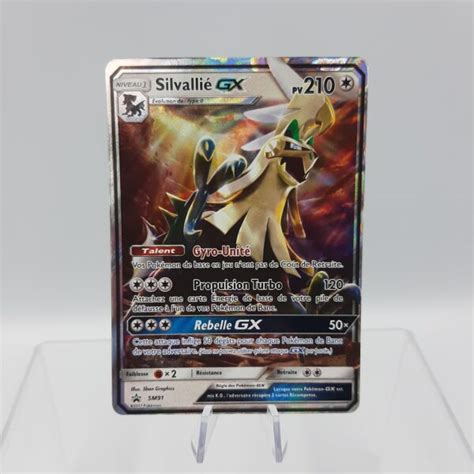 Carte Pokémon Silvallié GX sm91 promo ultra rare blackstar fr