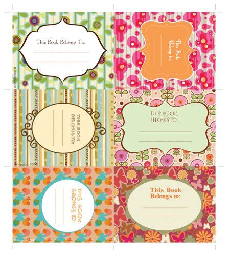 Best Bookplate Labels Book Label Templates Images Book Labels