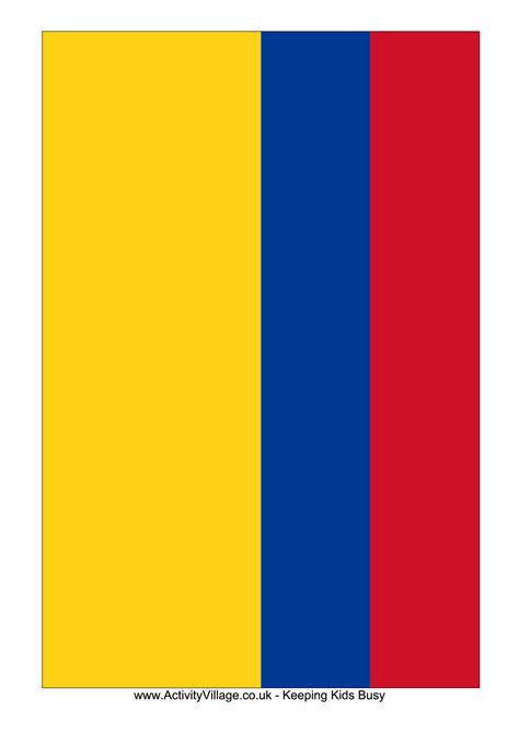 Printable Colombia Flag