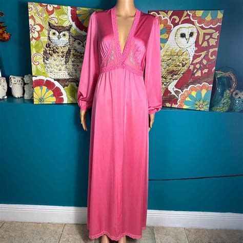 Shadowline Lingerie Adult Vintage Small Pink Lace Wom Gem