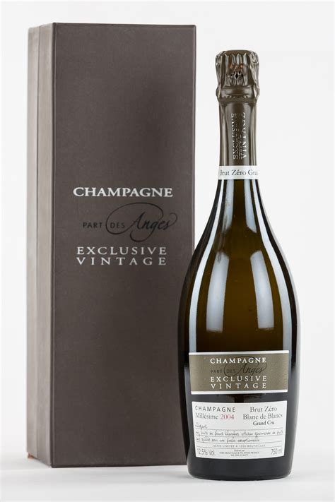 Champagne Brut Zéro Exclusive Vintage Millésime 2004 - Part des Anges