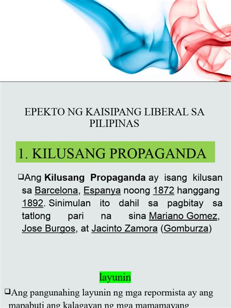 Epekto Ng Kaisipang Liberal Sa Pilipinas Pdf