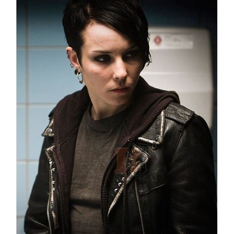 The Girl with the Dragon Tattoo Noomi Rapace (Lisbeth Salander) Leather ...