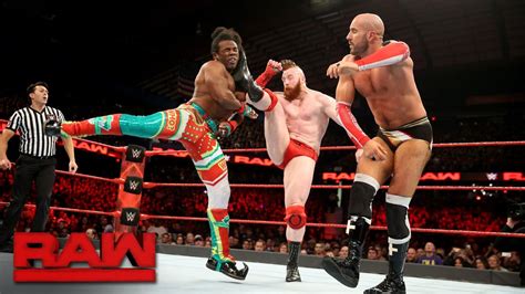 Cesaro And Sheamus Vs The New Day Raw Tag Team Championship Match Raw Dec 26 2016 Youtube