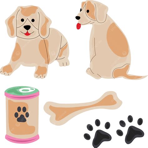 Pet Dog Elements Set Vector Pet Dog Pet Dog Png And Vector With