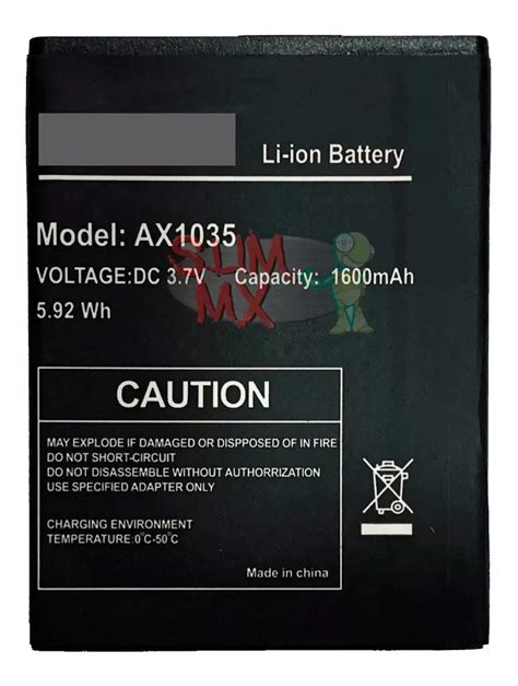 Bateria Pila B Mobile Ax1035 1600 Mah 37v Nueva Garantizada Baterías