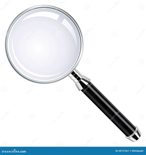 Реалистическая лупа иллюстрация штока. иллюстрации насчитывающей ...