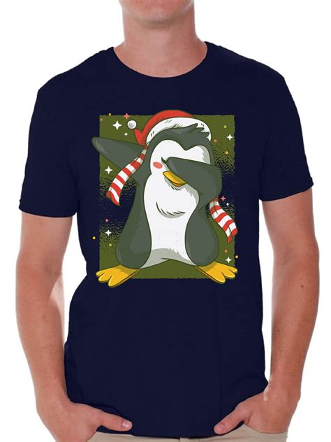 Awkward Styles Ugly Christmas Shirts For Men Xmas Penguin T Shirt