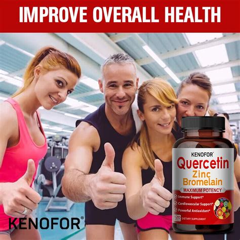 Quercetin Complex With Bromelain 120 Vegan Capsules Added Zinc Ebay