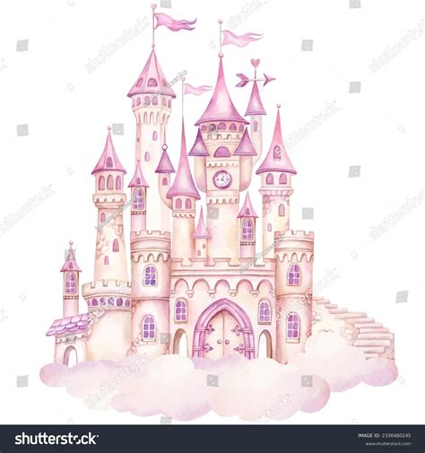 Pink Princess Castle Background