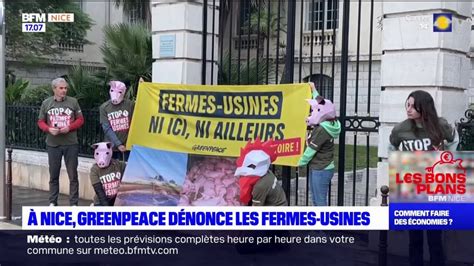 Nice Les Militants De Greenpeace D Noncent L Levage Intensif Dans Les