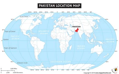 The Location Of Pakistan On The World Map Is Caresa Vivianne