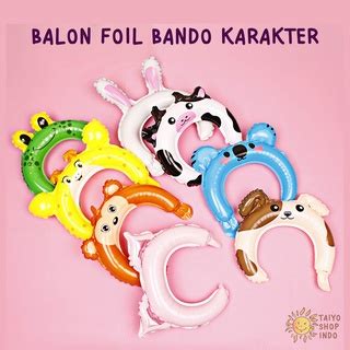 Jual TAIYO Balon Foil Bando Karakter Bondu Headband Balloon Ulang Tahun