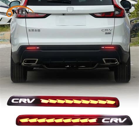 Okeen 2pcs Led Rear Bumper Reflector Lights For Honda Crv 2023 Car Daylight Turn Signal Brake