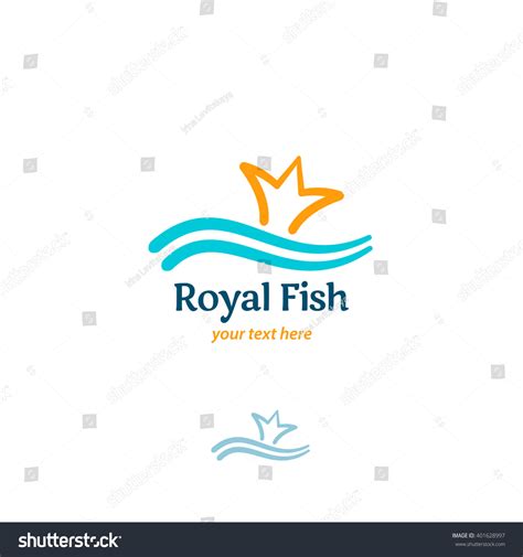 Royal Fish Vector Logo Concept Fish Stock Vector (Royalty Free