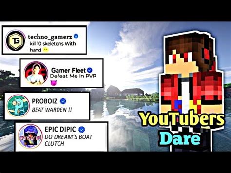 Big Youtuber Gave Me Dare Ft Official Technogamerz Youtube