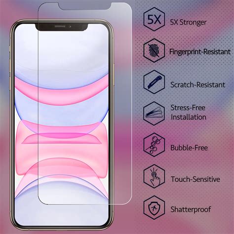 Iphone 11xr Screen Protector 61 Inch Tempered Glass Hd Film 4 Pack