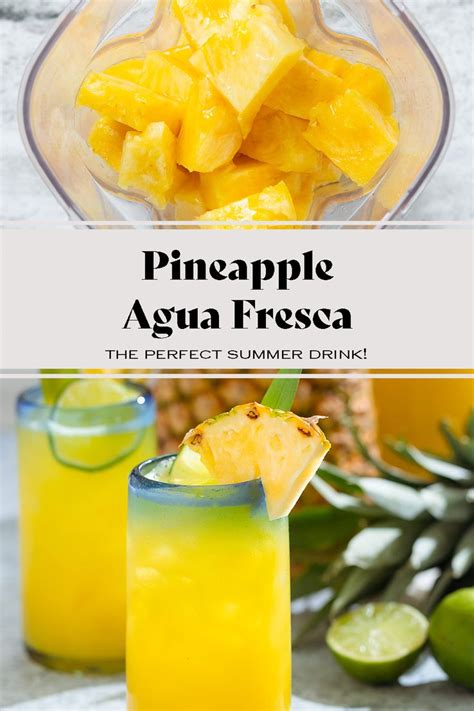 Refreshing Pineapple Agua Fresca Recipe