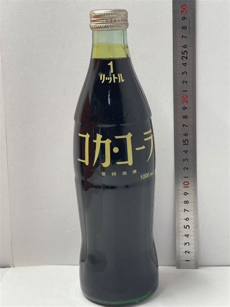 Yahooオークション 当時物 コカ・コーラ 1l 昭和 レトロ 未開封 瓶