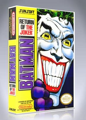 Batman Return Of The Joker Retro Game Cases