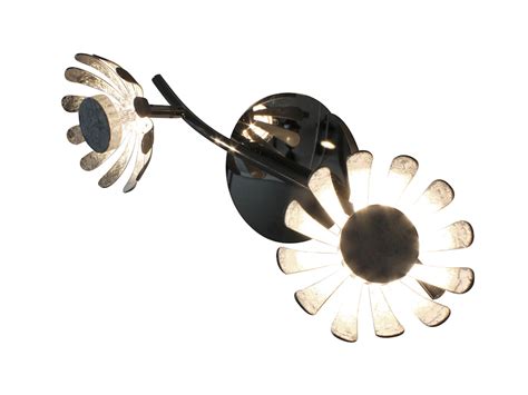 Schwenkbare Blumen Design Deckenlampe Aus Metall Blattsilber