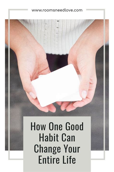 Can Creating One Good Habit Change Your Entire Life Find Out How A