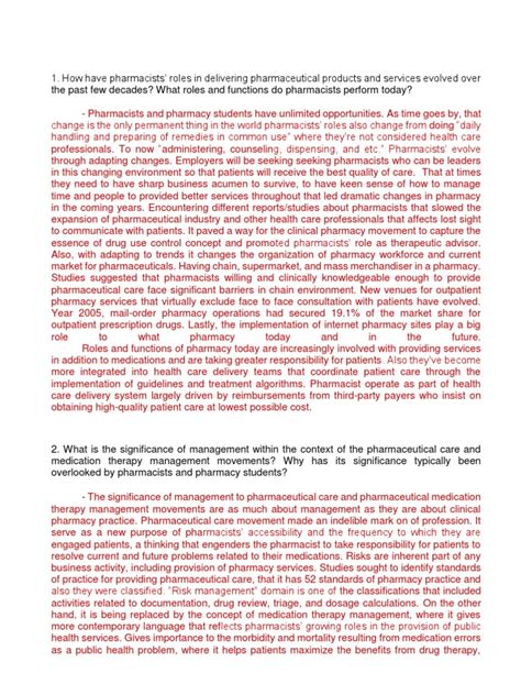 1 Essentials | PDF | Pharmacy | Health Care