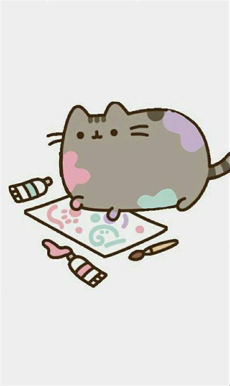 Pusheen Art Time by Huskywomen on DeviantArt