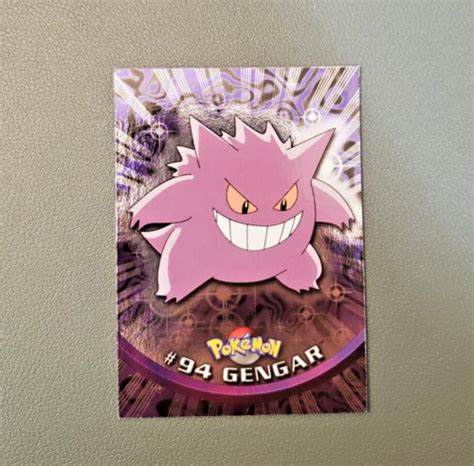 Pokemon Topps Series GENGAR 94 BLUE Logo Silver Foil Holo LP NM 1st