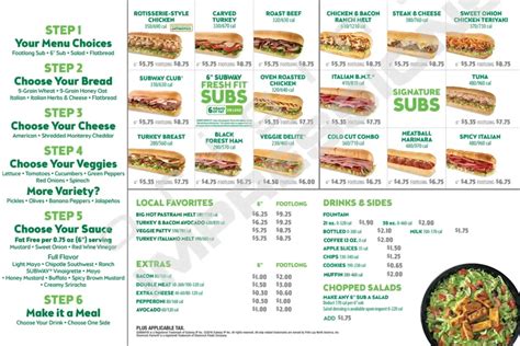 Subway Menu 2024 Bogo - Vin Merridie